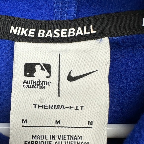 New York Mets Baseball Mens Hoodie Sweatshirt Medium Blue Therma Fit Nike NEW - Picture 6 of 10
